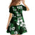 Hawaiian Hibiscus Tribal Floral Green Family Matching Tank Maxi Dress and Hawaiian Shirt Polynesian Tapa Pattern - Polynesian Pride
