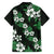 Hawaiian Hibiscus Tribal Floral Green Family Matching Tank Maxi Dress and Hawaiian Shirt Polynesian Tapa Pattern - Polynesian Pride