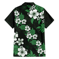 Hawaiian Hibiscus Tribal Floral Green Hawaiian Shirt Polynesian Tapa Pattern - Polynesian Pride