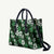 Hawaiian Hibiscus Tribal Floral Green Leather Bag Polynesian Tapa Pattern - Polynesian Pride