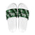 Hawaiian Hibiscus Tribal Floral Green Slide Sandals Polynesian Tapa Pattern - Polynesian Pride