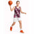Hawaiian Hibiscus Tribal Floral Pink Basketball Jersey Polynesian Tapa Pattern - Polynesian Pride