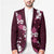 Hawaiian Hibiscus Tribal Floral Pink Blazer Polynesian Tapa Pattern - Polynesian Pride