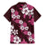 Hawaiian Hibiscus Tribal Floral Pink Family Matching Mermaid Dress and Hawaiian Shirt Polynesian Tapa Pattern - Polynesian Pride