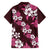 Hawaiian Hibiscus Tribal Floral Pink Family Matching Tank Maxi Dress and Hawaiian Shirt Polynesian Tapa Pattern - Polynesian Pride