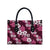 Hawaiian Hibiscus Tribal Floral Pink Leather Bag Polynesian Tapa Pattern - Polynesian Pride