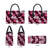 Hawaiian Hibiscus Tribal Floral Pink Leather Bag Polynesian Tapa Pattern - Polynesian Pride