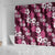 Hawaiian Hibiscus Tribal Floral Pink Shower Curtain Polynesian Tapa Pattern - Polynesian Pride