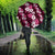 Hawaiian Hibiscus Tribal Floral Pink Umbrella Polynesian Tapa Pattern - Polynesian Pride