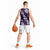 Hawaiian Hibiscus Tribal Floral Purple Basketball Jersey Polynesian Tapa Pattern - Polynesian Pride