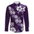 Hawaiian Hibiscus Tribal Floral Purple Family Matching Tank Maxi Dress and Hawaiian Shirt Polynesian Tapa Pattern - Polynesian Pride