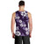 Hawaiian Hibiscus Tribal Floral Purple Men Tank Top Polynesian Tapa Pattern - Polynesian Pride