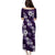 Hawaiian Hibiscus Tribal Floral Purple Puletasi Polynesian Tapa Pattern - Polynesian Pride