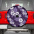 Hawaiian Hibiscus Tribal Floral Purple Spare Tire Cover Polynesian Tapa Pattern - Polynesian Pride