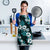 Hawaiian Hibiscus Tribal Floral Teal Apron Polynesian Tapa Pattern - Polynesian Pride