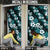 Hawaiian Hibiscus Tribal Floral Teal Door Cover Polynesian Tapa Pattern - Polynesian Pride