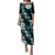 Hawaiian Hibiscus Tribal Floral Teal Family Matching Puletasi and Hawaiian Shirt Polynesian Tapa Pattern - Polynesian Pride