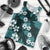 Hawaiian Hibiscus Tribal Floral Teal Men Tank Top Polynesian Tapa Pattern - Polynesian Pride