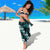 Hawaiian Hibiscus Tribal Floral Teal Sarong Polynesian Tapa Pattern - Polynesian Pride