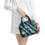 Hawaiian Hibiscus Tribal Floral Teal Shoulder Handbag Polynesian Tapa Pattern - Polynesian Pride