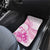 Personalised New Zealand Pink Fern Breast Cancer Car Mats Polynesian Pattern