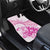 Personalised New Zealand Pink Fern Breast Cancer Car Mats Polynesian Pattern