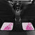 Personalised New Zealand Pink Fern Breast Cancer Car Mats Polynesian Pattern