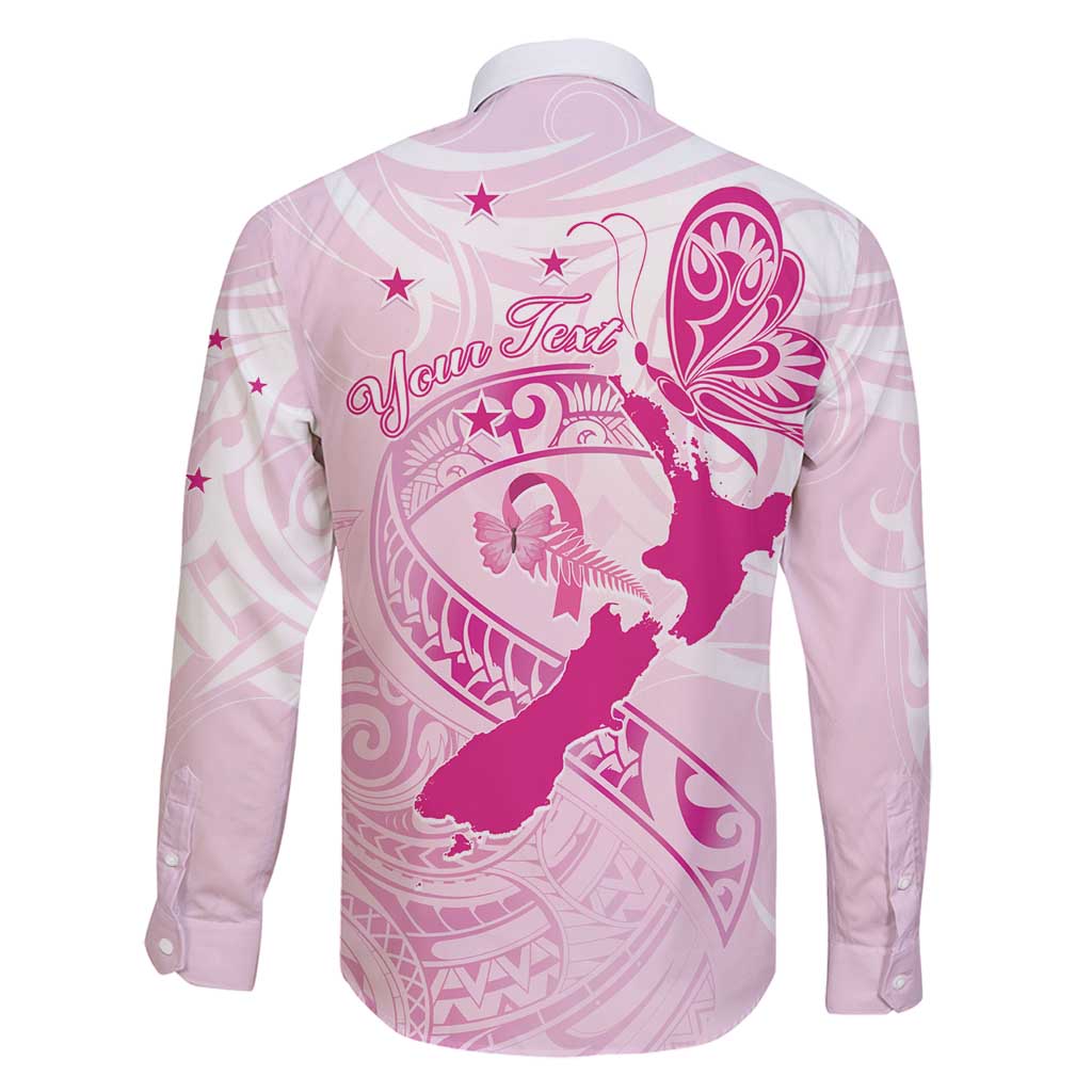 Personalised Aotearoa Breast Cancer Family Matching Mermaid Dress and Hawaiian Shirt New Zealand Maori Pattern LT01 - Polynesian Pride