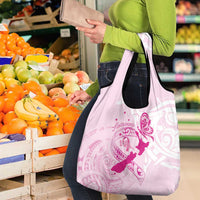 Aotearoa Breast Cancer Grocery Bag New Zealand Maori Pattern