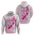 Personalised Aotearoa Breast Cancer Hoodie New Zealand Maori Pattern