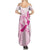 Personalised Aotearoa Breast Cancer Summer Maxi Dress New Zealand Maori Pattern