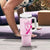 Personalised Aotearoa Breast Cancer Tumbler With Handle Maori Pattern