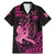 Hawaii Breast Cancer Family Matching Mermaid Dress and Hawaiian Shirt Girl Floral Kakau Pattern