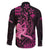 Hawaii Breast Cancer Family Matching Mermaid Dress and Hawaiian Shirt Girl Floral Kakau Pattern