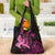 Hawaii Breast Cancer Grocery Bag Girl Floral Kakau Pattern