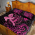 Hawaii Breast Cancer Quilt Bed Set Girl Floral Kakau Pattern