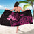 Hawaii Breast Cancer Sarong Girl Floral Kakau Pattern