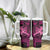 Hawaii Breast Cancer Tumbler With Handle Girl Floral Kakau Pattern