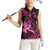 Hawaii Breast Cancer Women Sleeveless Polo Shirt Girl Floral Kakau Pattern