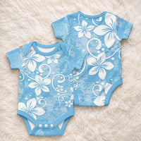 Fiji Tapa Pattern Baby Onesie Plumeria Floral LT01 - Polynesian Pride