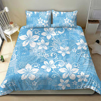 Fiji Tapa Pattern Bedding Set Plumeria Floral