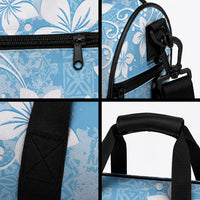 Fiji Tapa Pattern Duffle Bag Plumeria Floral LT01 - Polynesian Pride