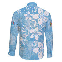 Fiji Tapa Pattern Family Matching Mermaid Dress and Hawaiian Shirt Plumeria Floral LT01 - Polynesian Pride