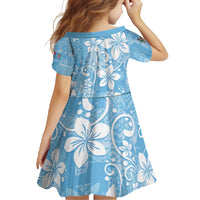 Fiji Tapa Pattern Family Matching Short Sleeve Bodycon Dress and Hawaiian Shirt Plumeria Floral LT01 - Polynesian Pride