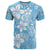 Fiji Tapa Pattern T Shirt Plumeria Floral