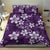 Plumeria Floral Tapa Pattern Amethyst Purple Bedding Set