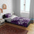 Plumeria Floral Tapa Pattern Amethyst Purple Bedding Set