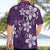 Plumeria Floral Tapa Pattern Amethyst Purple Hawaiian Shirt