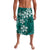 Plumeria Floral Tapa Pattern Crystal Teal Lavalava