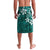 Plumeria Floral Tapa Pattern Crystal Teal Lavalava